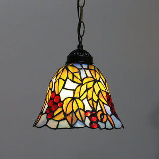 Tiffany Cottage LED Suspension Métal Verre Chambre À Coucher/Salon