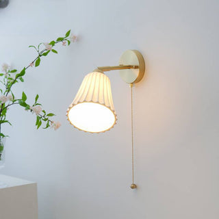 Arisha Moderne Tirer Cordon Métal Cerámique Intérieur Applique Murale Salon