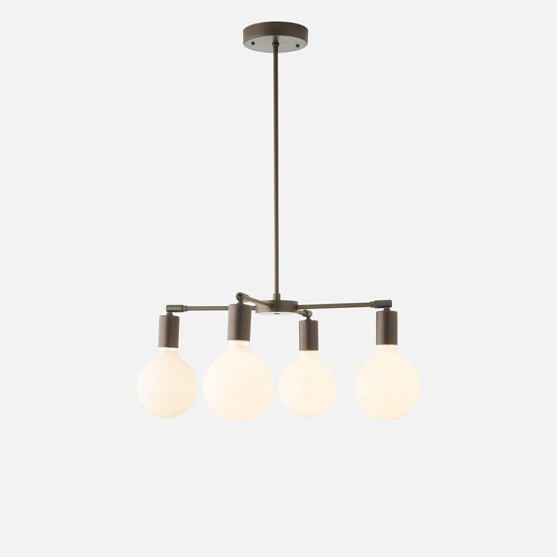 Valentina Moderne LED Métal Verre Lustre Chambre à Coucher
