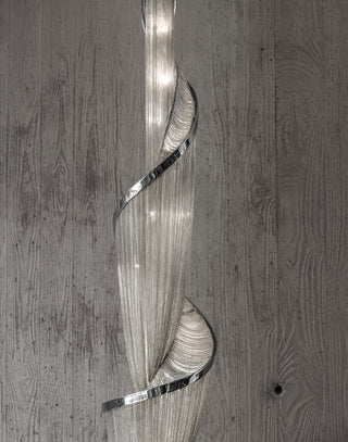Twilight Spiral Chain Chandelier-Neutral Decor