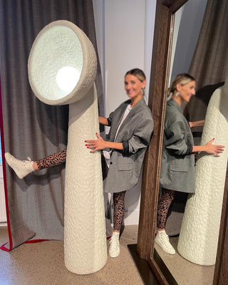 Ernionis Lampadaire en Céramique Texturée