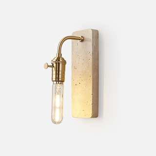 Industrial Stone Sconce-Neutral Decor