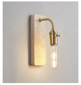 Industrial Stone Sconce-Neutral Decor