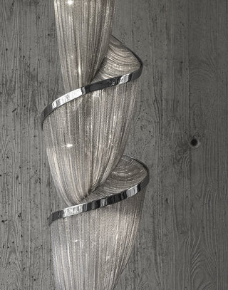 Twilight Spiral Chain Chandelier-Neutral Decor