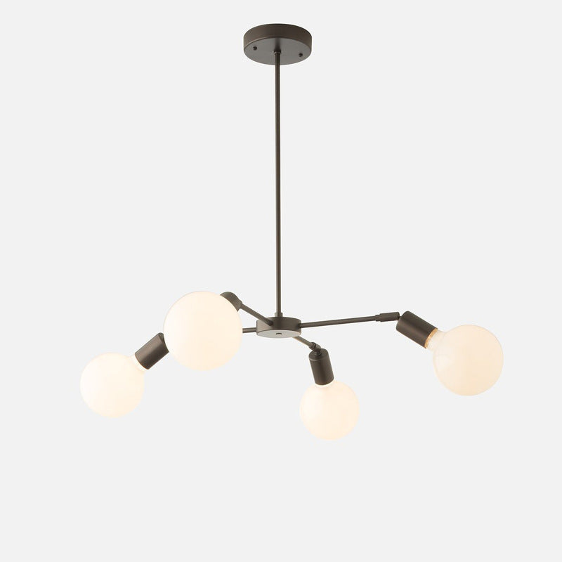 Valentina Moderne LED Métal Verre Lustre Chambre à Coucher
