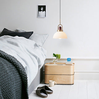 Valentina Moderne LED Suspension Métal Bois Verre Salle à Manger Chambre à Coucher