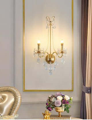 Nydoraris Applique Murale Cristal Chaîne de Perles Élégance