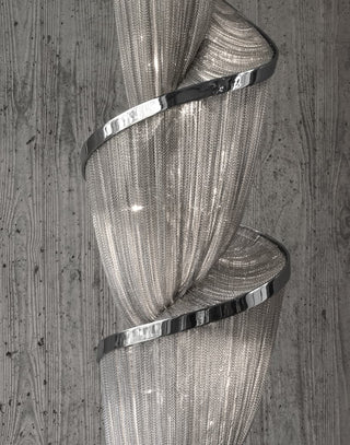 Twilight Spiral Chain Chandelier-Neutral Decor