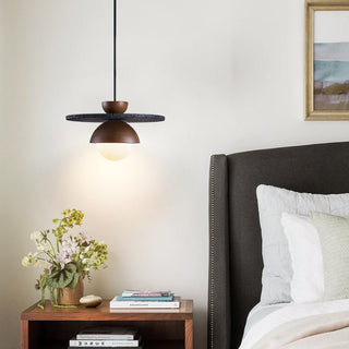 Valinina Suspension en Travertin Noir Orbit