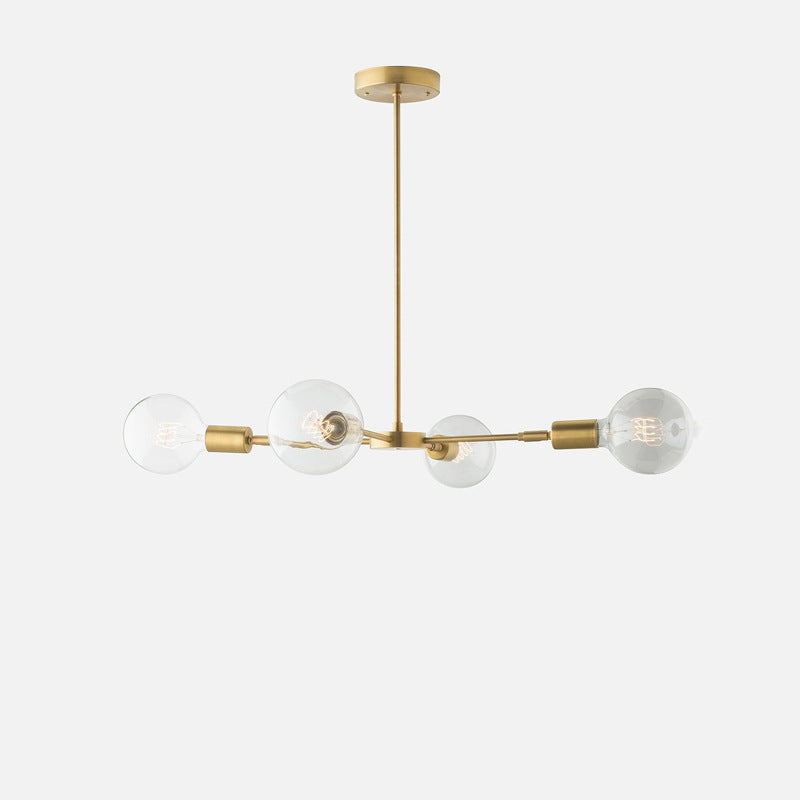 Valentina Moderne LED Métal Verre Lustre Chambre à Coucher