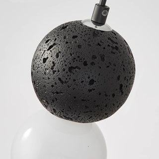 Luoxa Luminaires Suspensions Globe Moderne Pierre/Verre Rose/Gris/Noir/Blanc Salon-Luire
