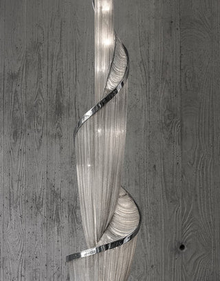 Twilight Spiral Chain Chandelier-Neutral Decor