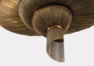 Spiral Elegance Chain Chandelier-Neutral Decor