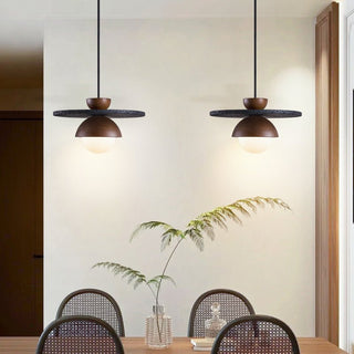 Valinina Suspension en Travertin Noir Orbit