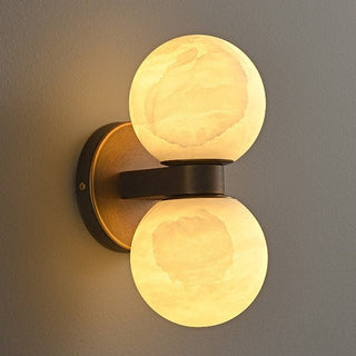 Alabaster Celestia Orb Wall Light-Neutral Decor