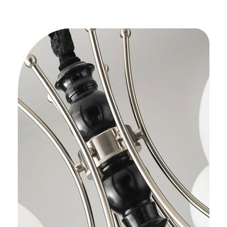 Valentina Suspension Luminaire LED Vintage Blanc Verre Salon