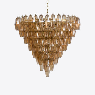 Aurora Lustre Rose Facetté Verre Superposé Vintage