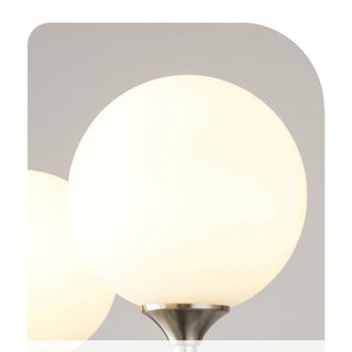Valentina Suspension Luminaire LED Vintage Blanc Verre Salon
