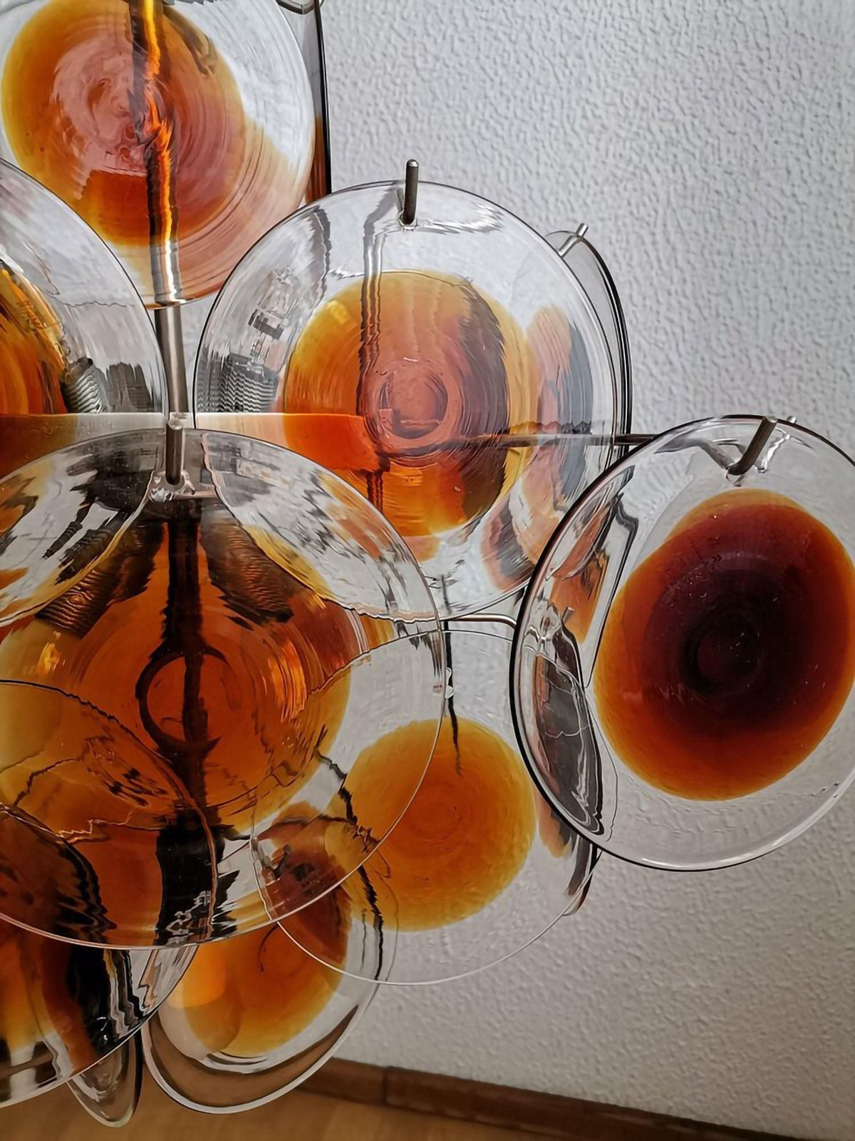 Velarissa Lustre en Verre de Murano Dôme Moderne du Milieu du Siècle