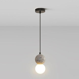 Luoxa Luminaires Suspensions Globe Moderne Pierre/Verre Rose/Gris/Noir/Blanc Salon-Luire