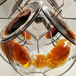 Aurora Lustre Verre Murano Disque Mi-Siècle