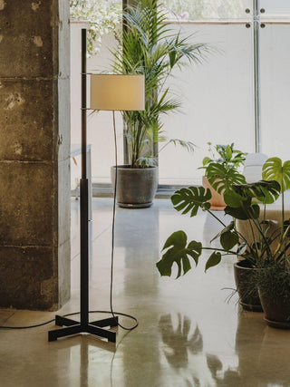 Jex Lampadaire en Bois Et Tissu