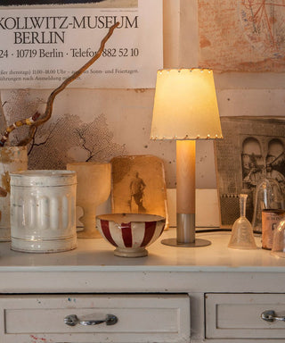 Stitched Table Lamp-Neutral Decor