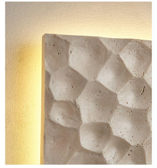 Hive Hexagonal Texture Sconce-Neutral Decor