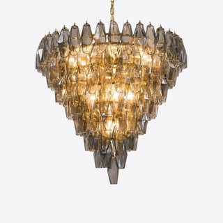 Aurora Lustre Rose Facetté Verre Superposé Vintage