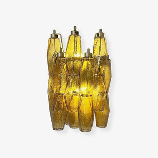 Aurora Applique Murale Ambre Losange Verre Chaleur