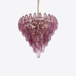 Aurora Lustre Rose Facetté Verre Superposé Vintage