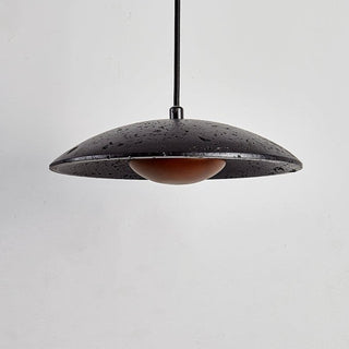 Speckled Saucer Pendant Lamp-Neutral Decor
