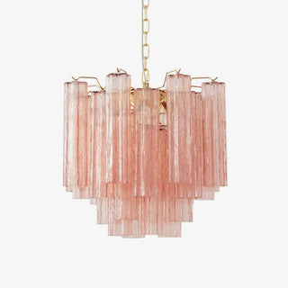 Aurora Lustre Verre Tube Superposé Luxe