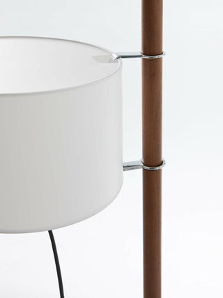 Jex Lampadaire en Bois Et Tissu
