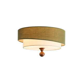 Layered Fabric Ceiling Light-Neutral Decor