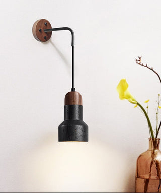 Alcarion Applique Murale Vintage Noir Travertin