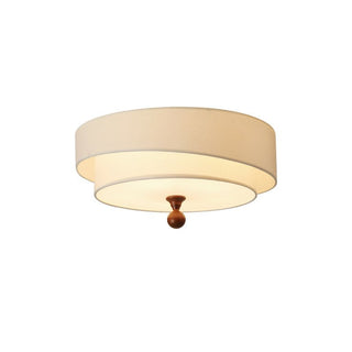 Layered Fabric Ceiling Light-Neutral Decor