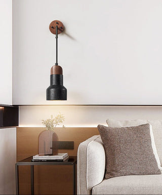 Alcarion Applique Murale Vintage Noir Travertin