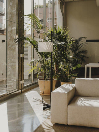 Jex Lampadaire en Bois Et Tissu