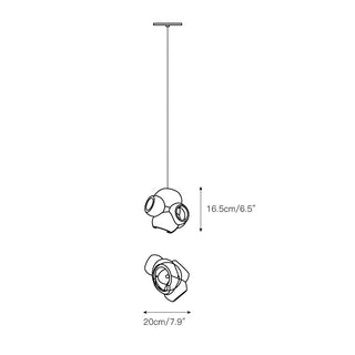 Ushaor Suspension Verre Créativité Individuelle