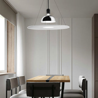 Arisha Suspension LED Moderne Métal/Acrylique Chromé/Noir