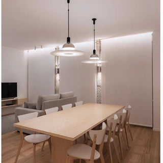 Arisha Suspension LED Moderne Métal/Acrylique Chromé/Noir
