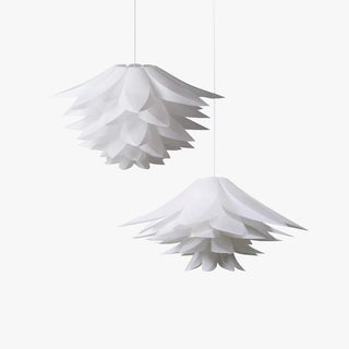 Arisha Suspension Fleur Moderne, Metal/PVC, Blanc, Chambre