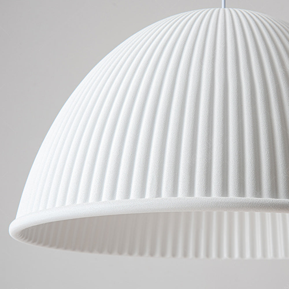 Valentina Suspension Dôme Moderne, Résine, Blanc/Noir/Gris, Librairie/Chambre à Coucher