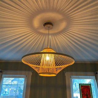 Ritta Suspension Créative Fait à la Main Bambou Salon