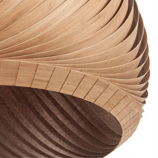 Muto Suspension Globe Naturel, Bois/Metal, Marron/Bois, Salon