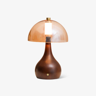 Aurae Bois & Verre Lampe de Table Moderne