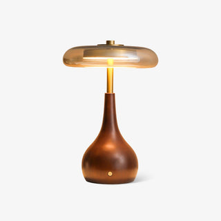Airdes Bois Vintage Lampe de Table