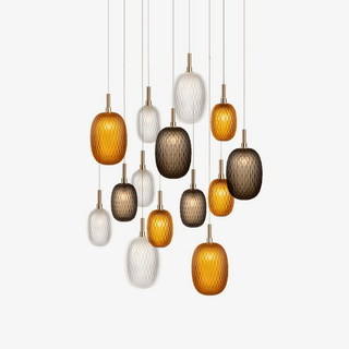 Chromatic Gem Drop Chandelier-Neutral Decor