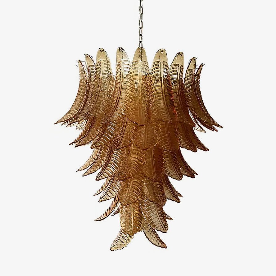 Rosilia Lustre en Verre de Murano Ambre